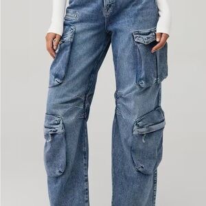 Good American DENIM CARGO JEANS Plus Size 20 Women’s